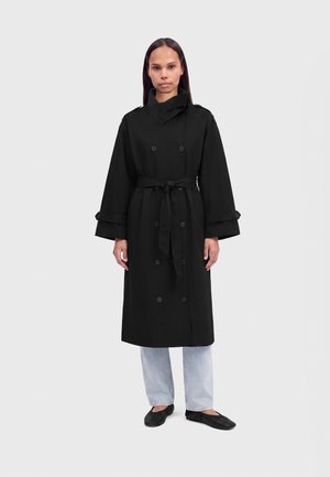 Gina Tricot Petite, PETITE HIGH NECK COAT - Шлифер - black