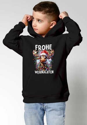 MoonWorks ELCH RENTIER LUSTIG WEIHNACHTSOUTFIT  - Hoodie - schwarz