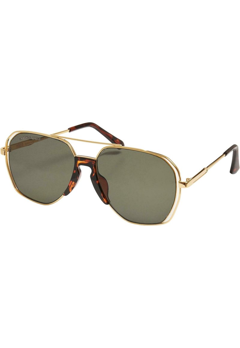 Urban Classics KARPHATOS WITH CHAIN - Saulesbrilles - gold-coloured