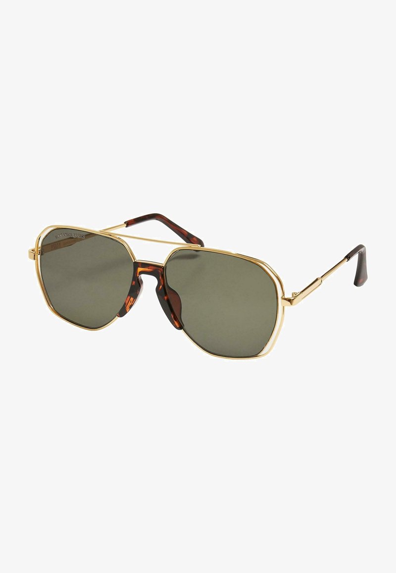 Urban Classics KARPHATOS WITH CHAIN - Solglasögon - gold-coloured