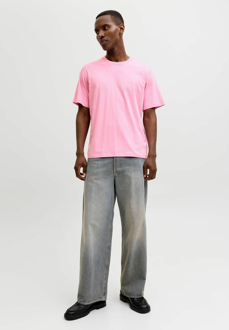Jack & Jones JJESTAR JJ TEE SS NOOS - Print T-shirt - prism pink