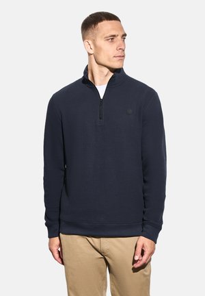 STRUKTUR MIT TROYER - Jumper - blau