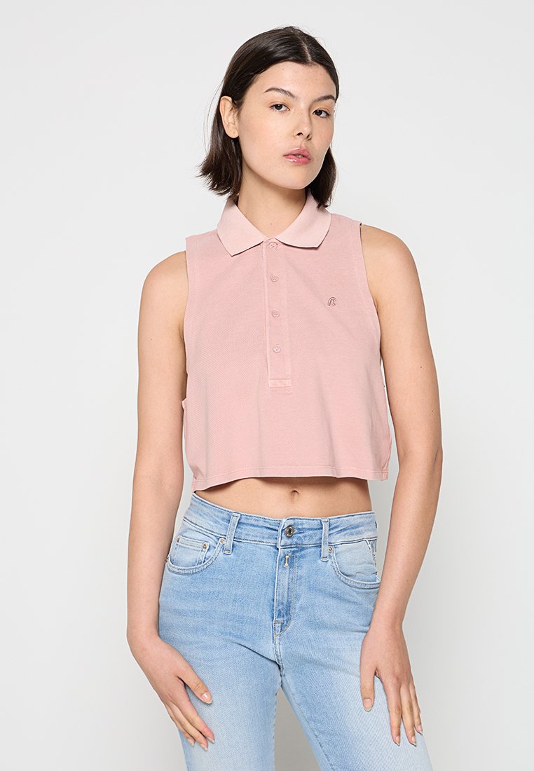 Replay Poloshirt roze Replay Poloshirt roze