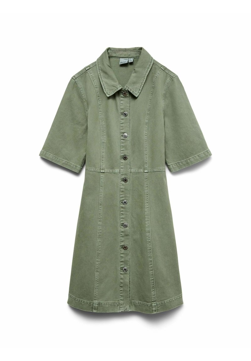 Vero Moda Robe en jean - laurel wreath/vert chiné - ZALANDO.FR