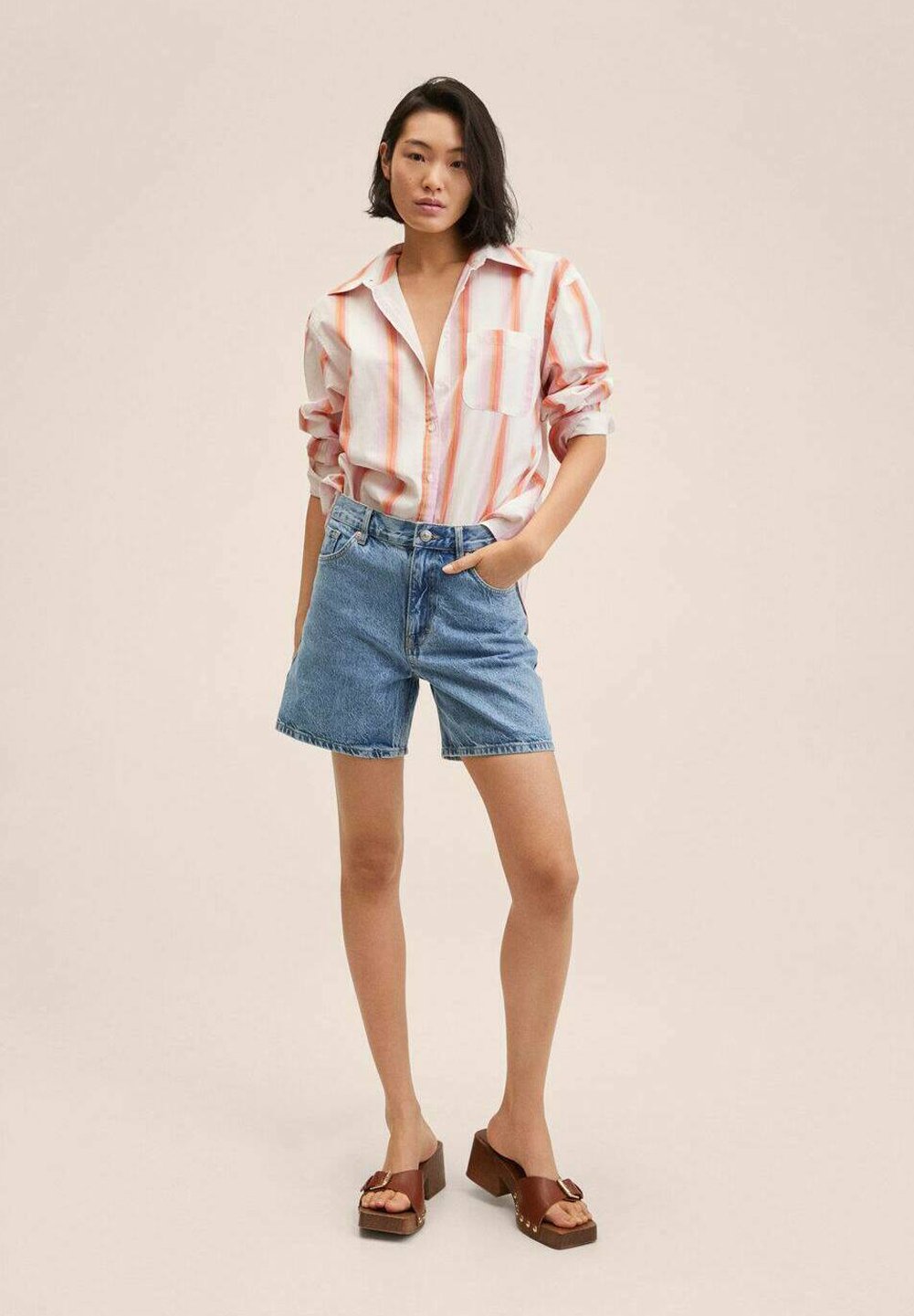 Mango ZAIDA - Shorts di jeans - medium blue/blu - Zalando.it