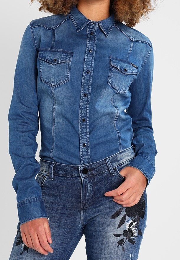 Guess Chemisier - blue denim