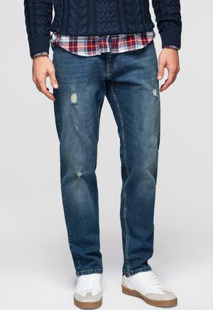 WITH ABRASIONS  - Jeans fuselé - dark blue