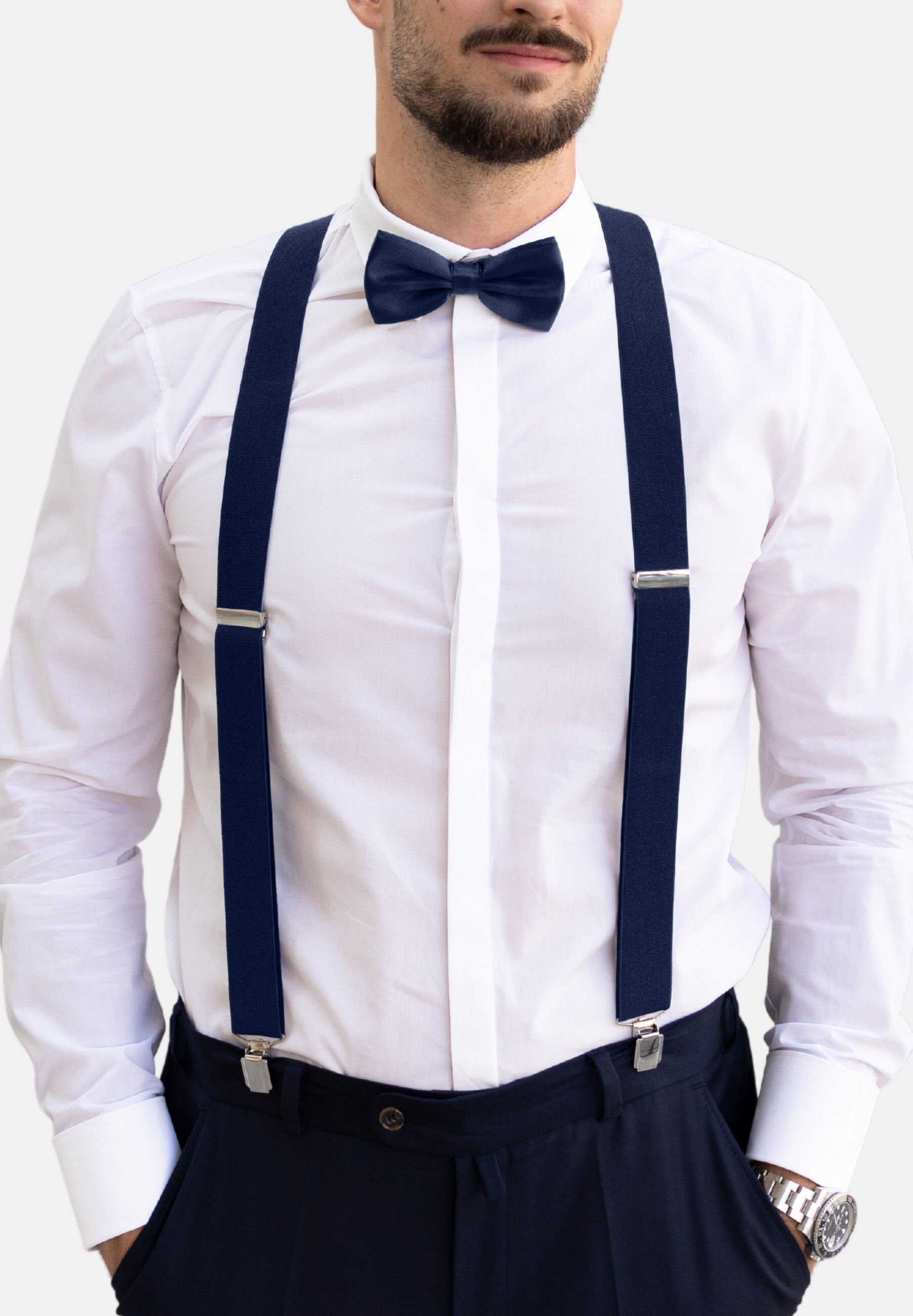 Bretelle Elastiche A Y Regolabili Con Clip E Papillon – Taglia Unica, Regolabili Fino A 130 Cm, Per Bambini E Adulti, Matrimoni E Feste