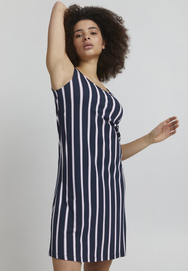 IHLisa - Day dress - total eclipse stripe