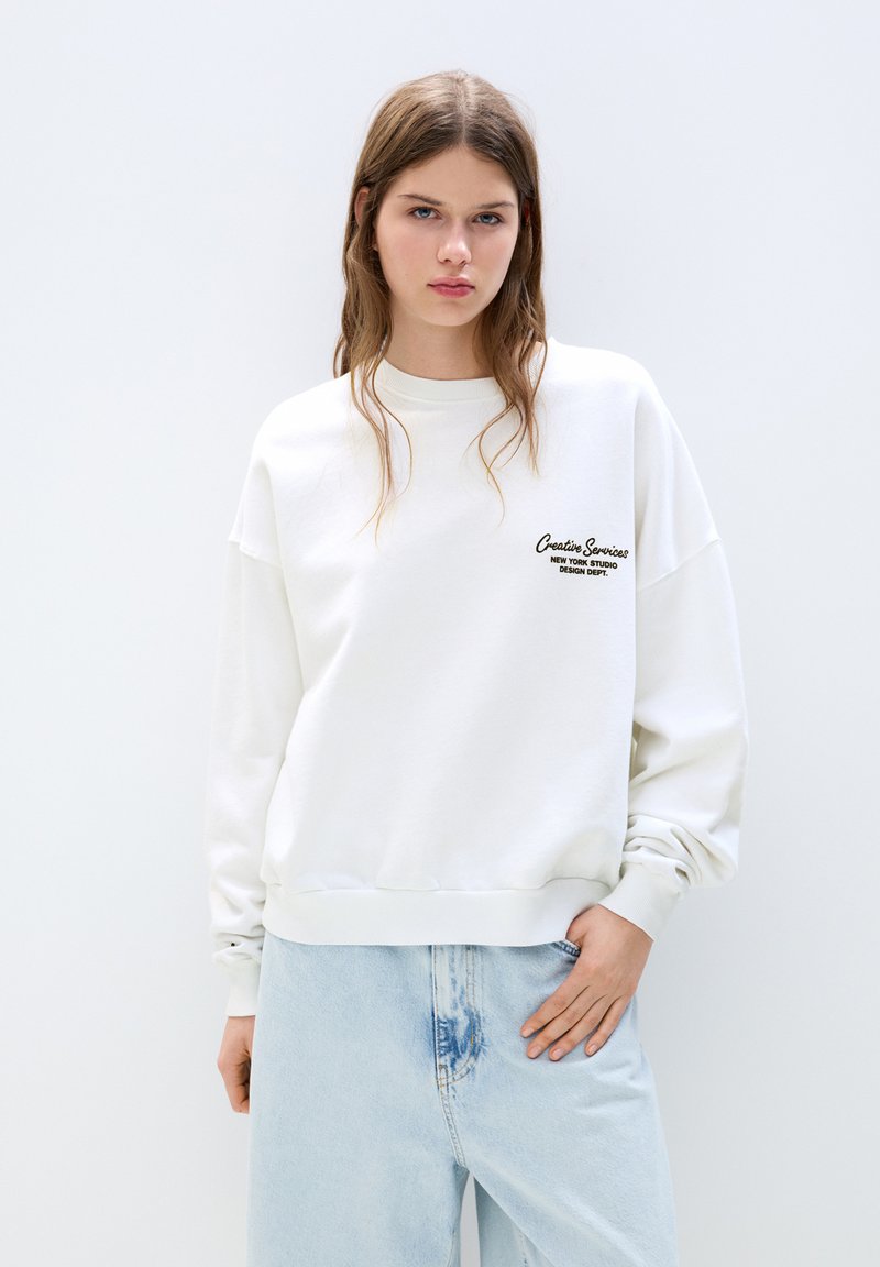 Sweat Shirt Pull And Bear Marais PULL&BEAR WITH CONTRAST GRAPHIC