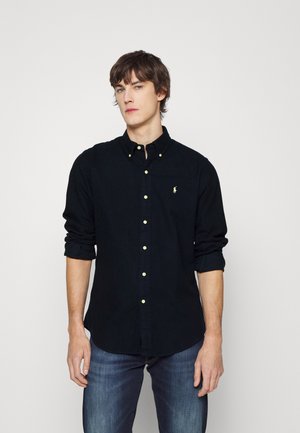CUSTOM FIT FLANNEL SHIRT - Camicia - hunter navy
