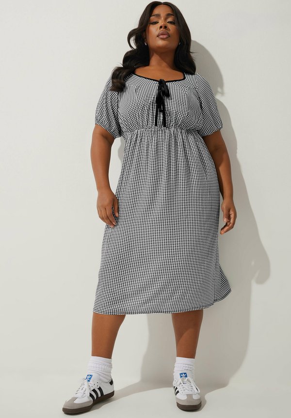 CHECK BOW FRONT MIDI  - Freizeitkleid