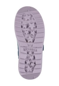 Shoe sole in light purple rubber with star patterns and textured grooves. Features "ROLL-OFF" and "Richter" logo on the base.