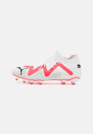 Puma FUTURE MATCH FG/AG - Scarpe da calcio per erba sintetica - white/black/fire orchid