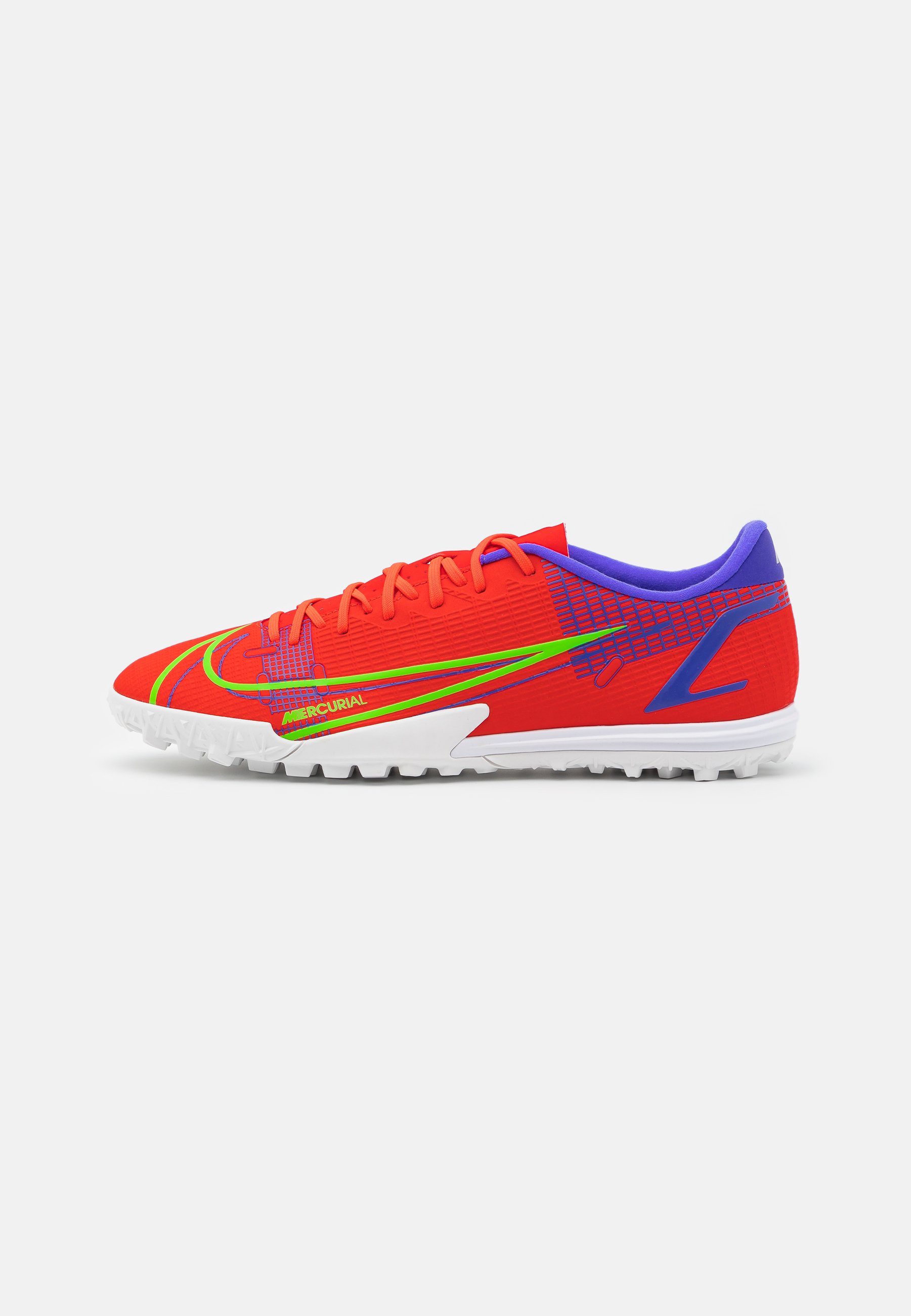 Nike Performance MERCURIAL VAPOR 14 ACADEMY TF - Scarpe da calcetto con  tacchetti - bright crimson/metallic silver/rosso - Zalando.it