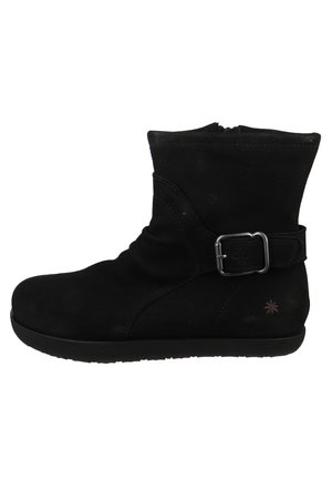 *Art ELEGANTE RHODES - Enkellaarsjes met plateauzool - black