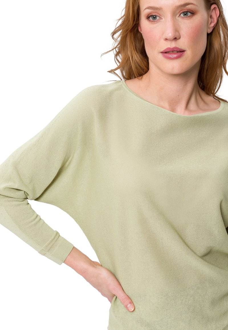Damen Strickjacken | zero MIT FLEDERMAUSÄRMELN Strickpullover tarragon green/oliv - XH63300 Damen Strickjacken | zero MIT FLEDERMAUSÄRMELN Strickpullover tarragon green/oliv - XH63300