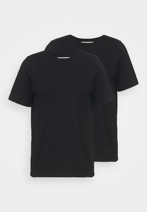 ALLAN 2 PACK - Basic T-shirt - black