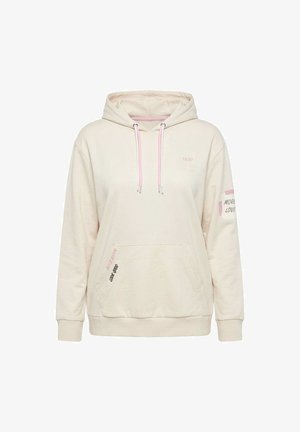 Ulla Popken, HOODIE, KÄNGURUTASCHE, KAPUZE, LANGARM - Hoodie - vanilla