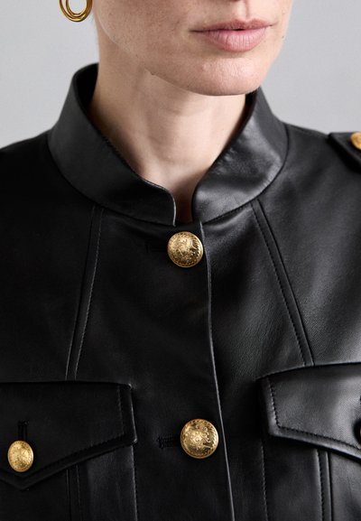 Bally Lederjacke - black