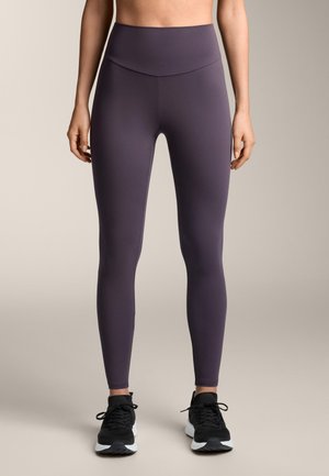 KNÖCHELLANGE COMFORTLUX - Leggingek - mottled dark purple