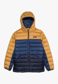 Patagonia BOYS REVERSIBLE HOODY - Dunjacka - glyph gold