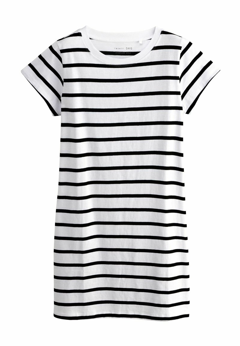 THE SET SHORT SLEEVE 3 PACK - REGULAR FIT - Jersey dress - black grey white  stripe/black - Zalando
