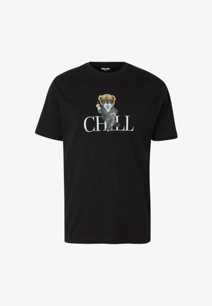 Chill Pill, LUXURY BEAR - Trükipildiga T-särk - black