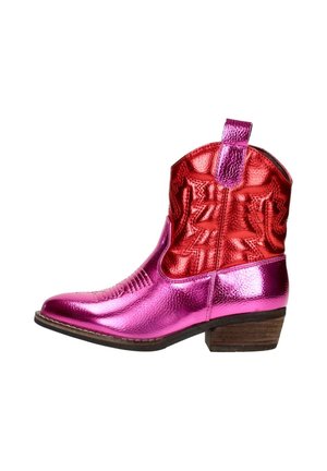 SUB55 Cowboy/biker ankle boot - roze