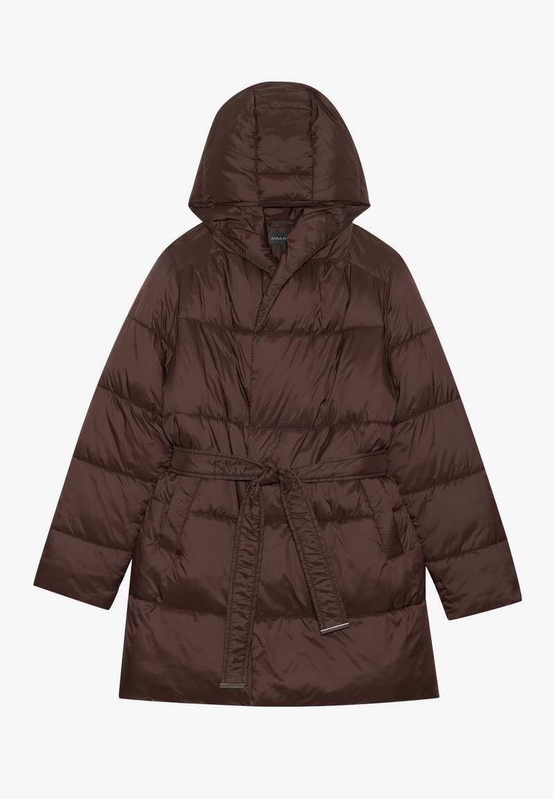Anna Field Wintermantel donkerbruin Anna Field Wintermantel donkerbruin