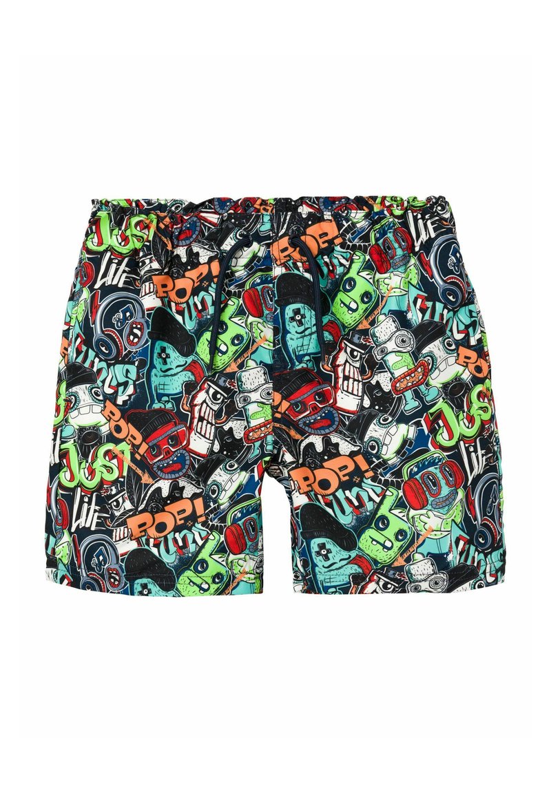 Name it PRINT - Bañador corto - dark sapphire