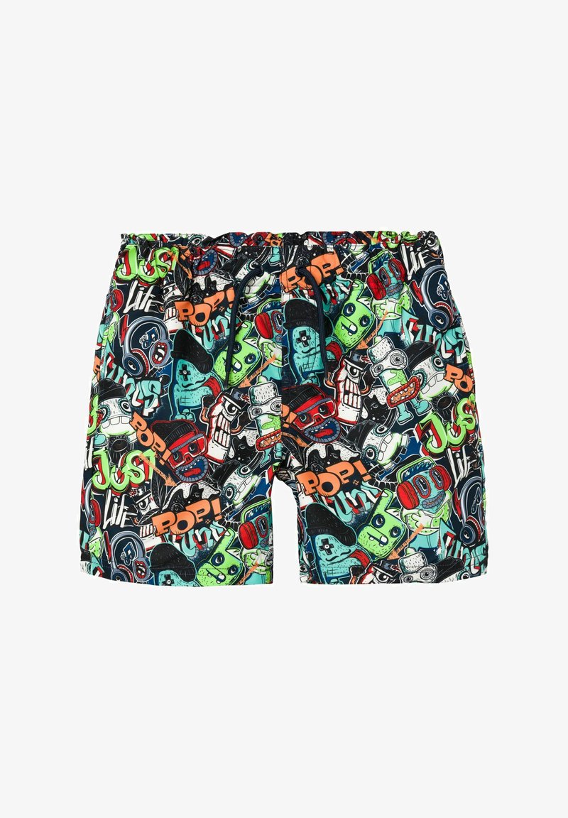 Name it PRINT - Bañador corto - dark sapphire