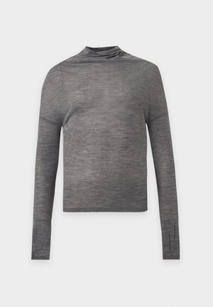 Victoria Beckham, DRAPED LONG SLEEVE TOP - Long-sleeved top - grey