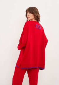 Cesare Gaspari OVERSIZED JOGGER SET  - Tréningruha alsók - red