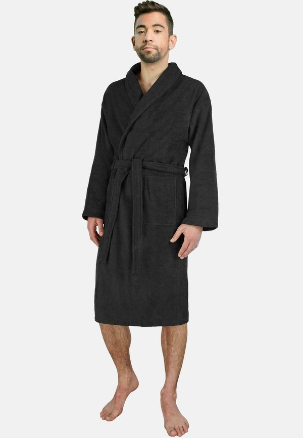PREMIUM - Bademantel - schwarz