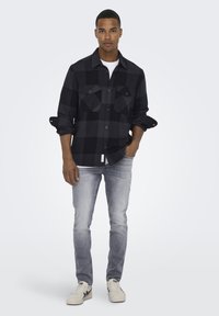 Only & Sons MILO LS CHECK - Skjorta - blu notte