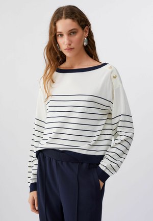 STRIPED - Maglione - white