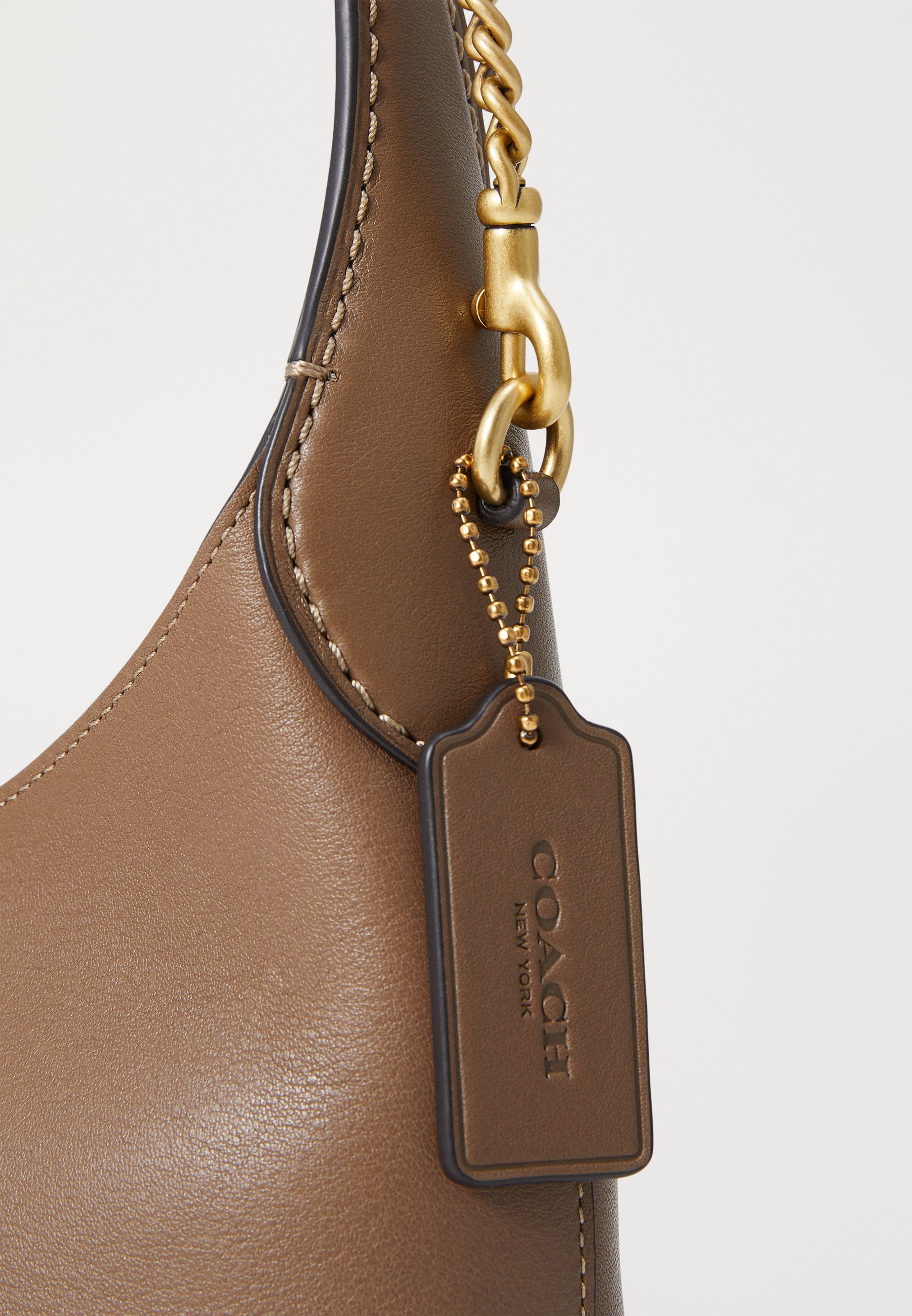 COACH BROOKLYN SHOULDER BAG 23 - Geantă de mână - dark stone/gri
