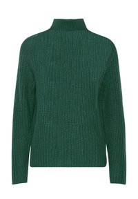 b.young TROYER REISSVERSCHLUSS  - Strickpullover - petrol