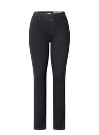 Zwarte denim skinny jeans met een klassiek vijf-pocket ontwerp, voorzien van een rits, riemlussen en een gladde textuur.