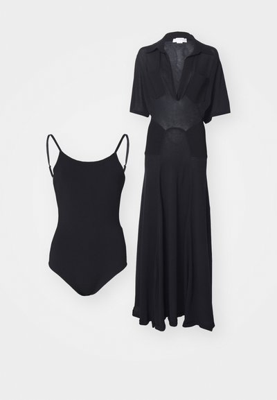 Victoria Beckham PANELLED DRESS SET - Vestito lungo - black