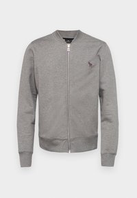 REGULAR FIT ZEBRA - Sweat zippé - grey