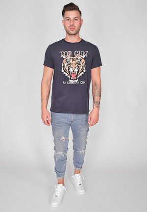 TIGER TG20213017 - Print T-shirt - navy