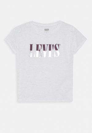 DROP SHOULDER TEE - T-shirt imprimé - white