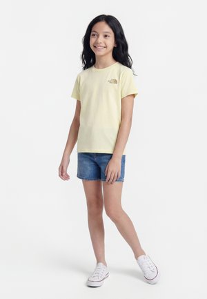 The North Face VOYAGE RELAXED SHORT SLEEVE TEE GRAPHIC UNISEX - Nyomott mintás póló - lemon mist
