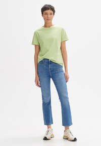 OPUS SERZ HEART DETAIL - T-shirt basic - avocado