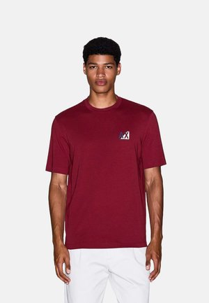 T-shirt basic - pomegranate barred