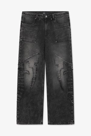 FAVELA UNISEX czarny denim