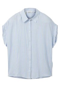 TOM TAILOR Hemdbluse - blue white thin stripe