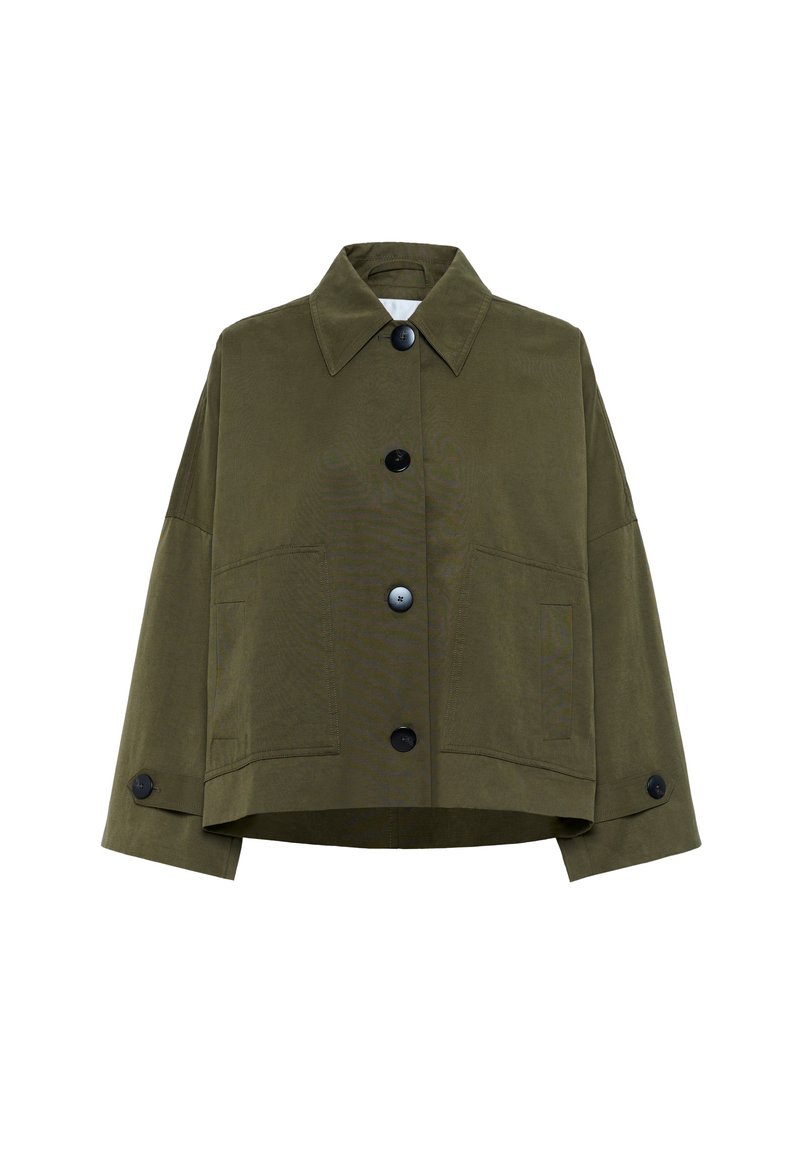 My Essential Wardrobe Lichte jas groen My Essential Wardrobe Lichte jas groen